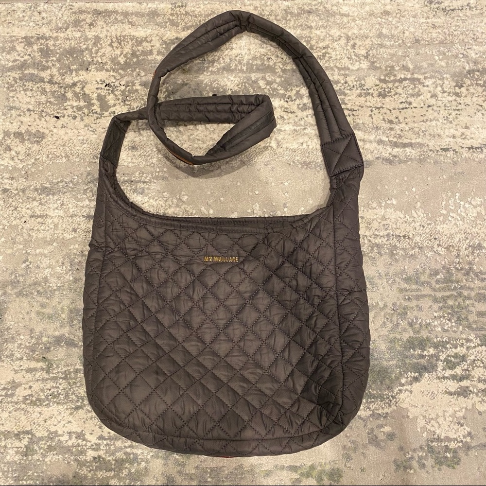 MZ Wallace Parker Gray Crossbody